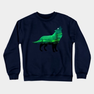 Aurora Wolf Crewneck Sweatshirt